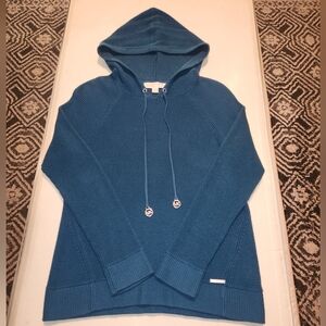 MICHAEL Michael Kors Teal Hooded Sweater